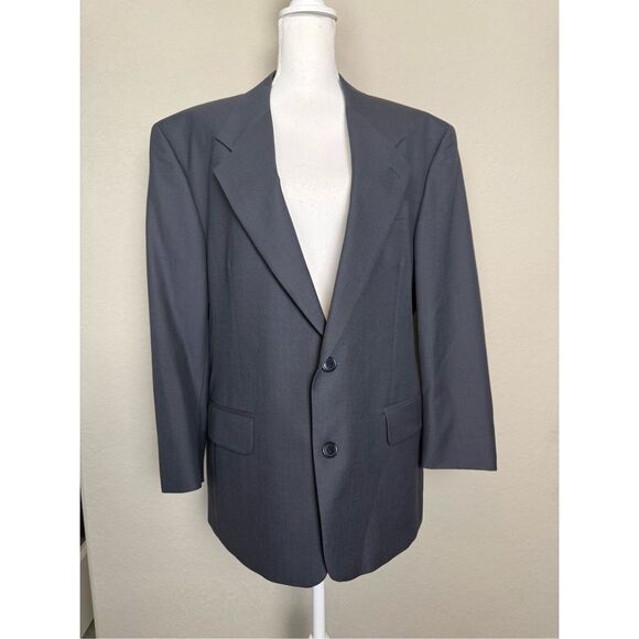 Men’s Gray YSL Yves Saint Laurent Suit Jacket Wool EU 48 US 38 - Picture 1 of 12